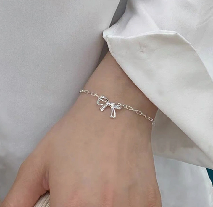 Sterling Silver Bow Bracelets- Two Styles