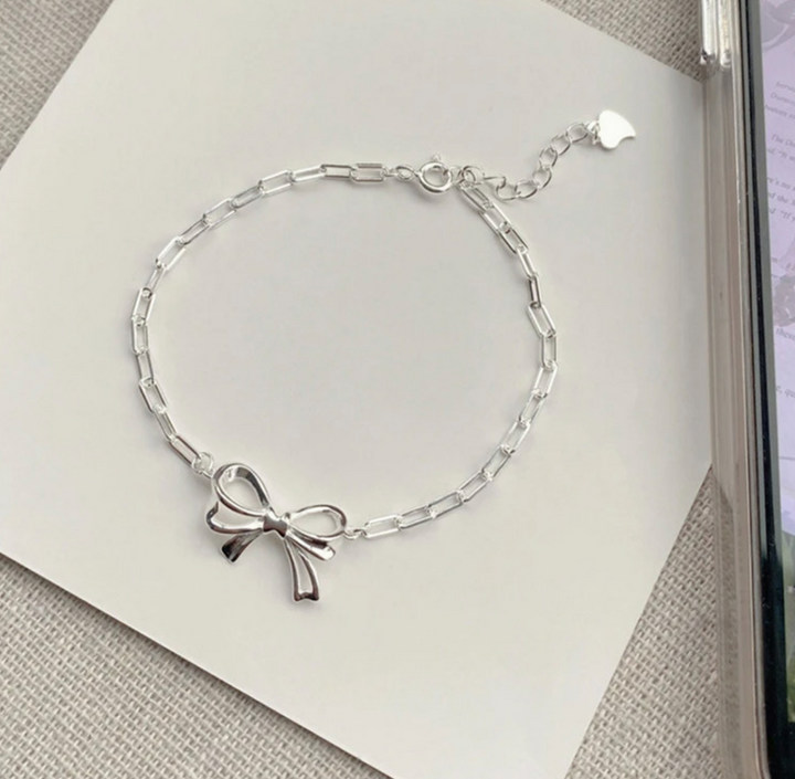 Sterling Silver Bow Bracelets- Two Styles