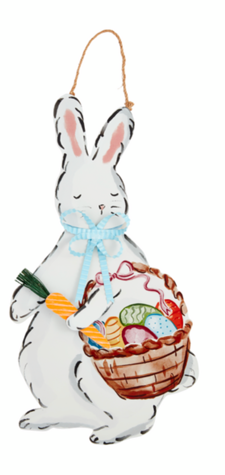 Tin Bunny Door Hanger