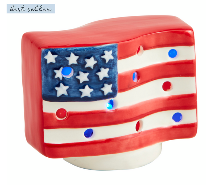 American Flag Light Up Sitter