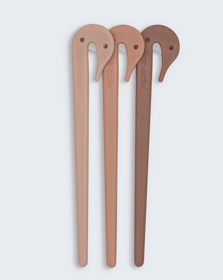 Multicolor Elastic Cutters 3pc Set