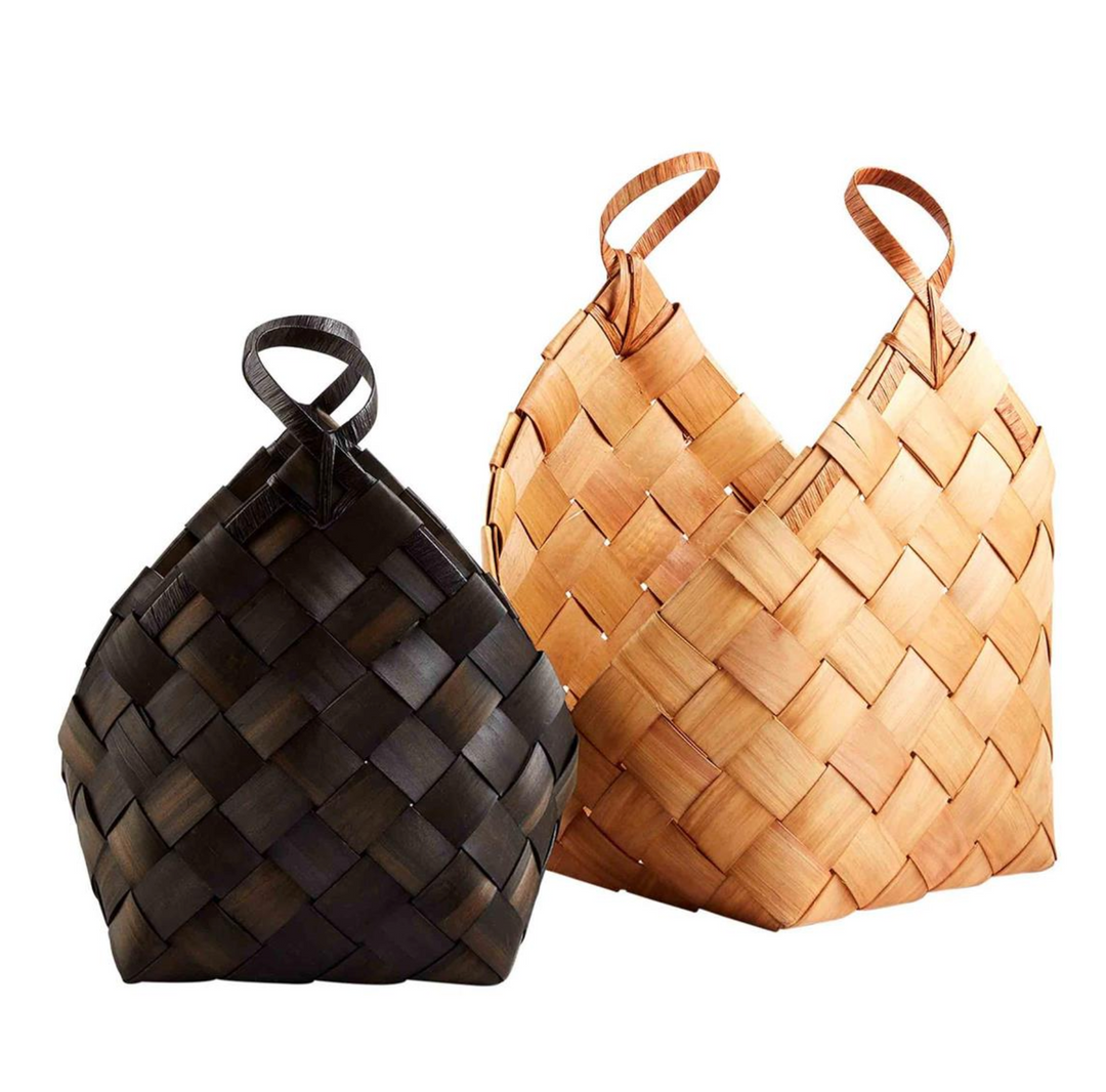 Woven Wood Baskets- Sold Separately