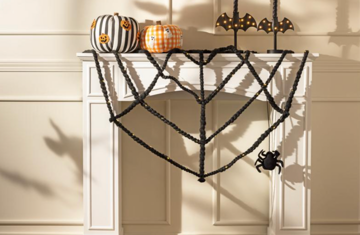 Light Up Felt Spider Web