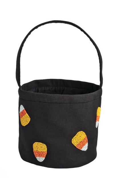 Candy Beaded Halloween Bucket Tote
