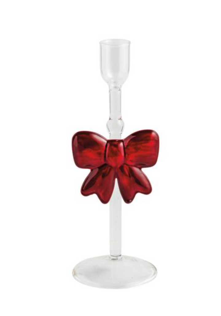 Xmas Glass Taper Holder: Three Styles