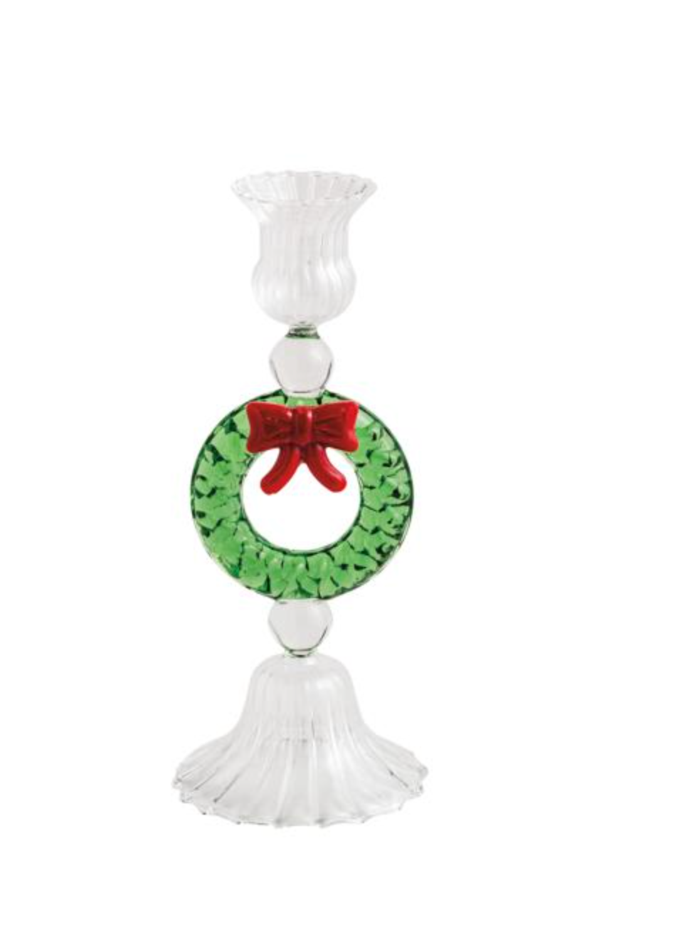 Xmas Glass Taper Holder: Three Styles