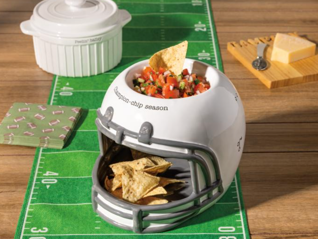 chicken football helmet Football Helmet Chip & Dip – Pine & Moss