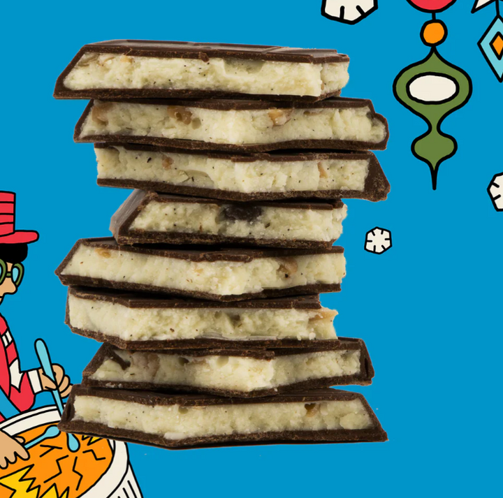 Maeve Dark & White Chocolate Truffle Bar: Creme Brulee