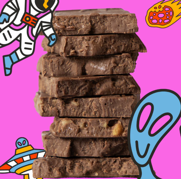 Maeve Milk Chocolate Truffle Bar: Moon Rocks