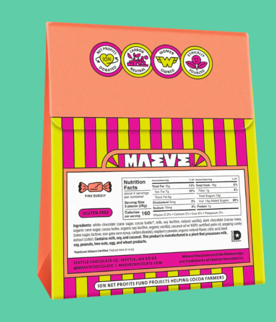 Maeve Chocolate Bonbons: Pink Bubbly