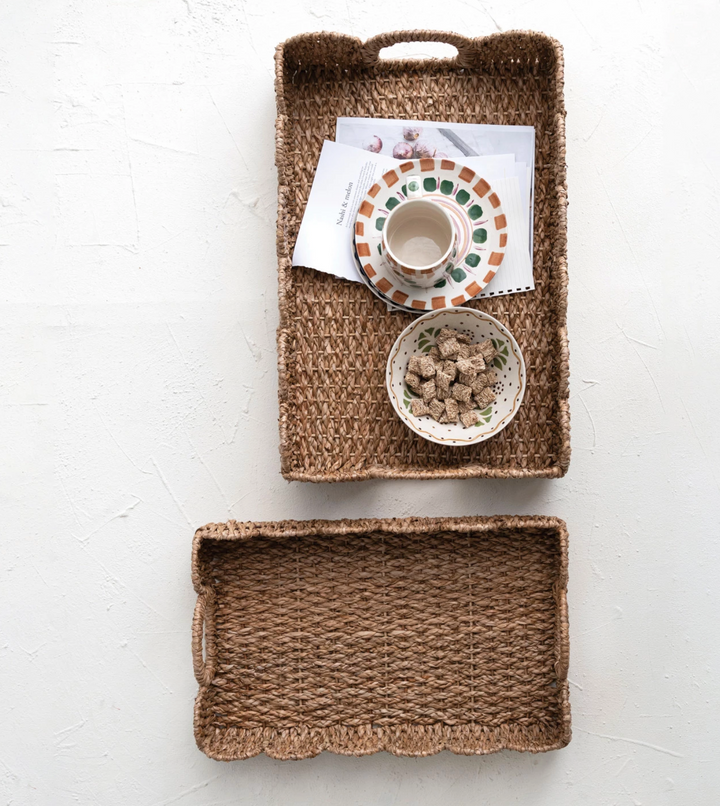 Bankuan Woven Scalloped Trays