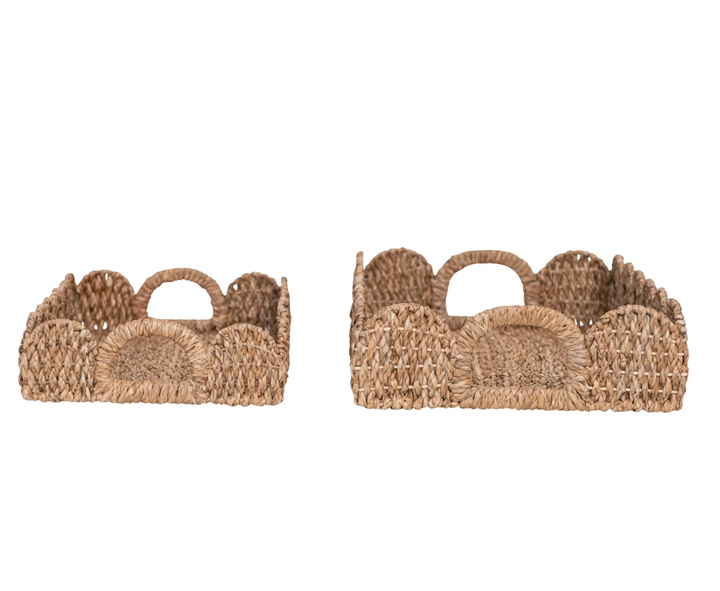 Bankuan Woven Scalloped Trays