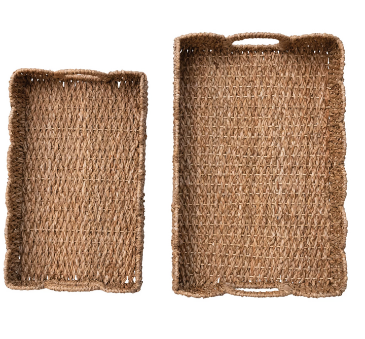 Bankuan Woven Scalloped Trays