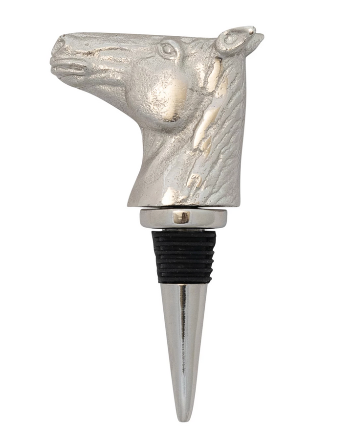 Cast Aluminum Horse Head Bottle Stopper