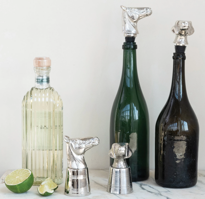 Cast Aluminum Horse Head Bottle Stopper