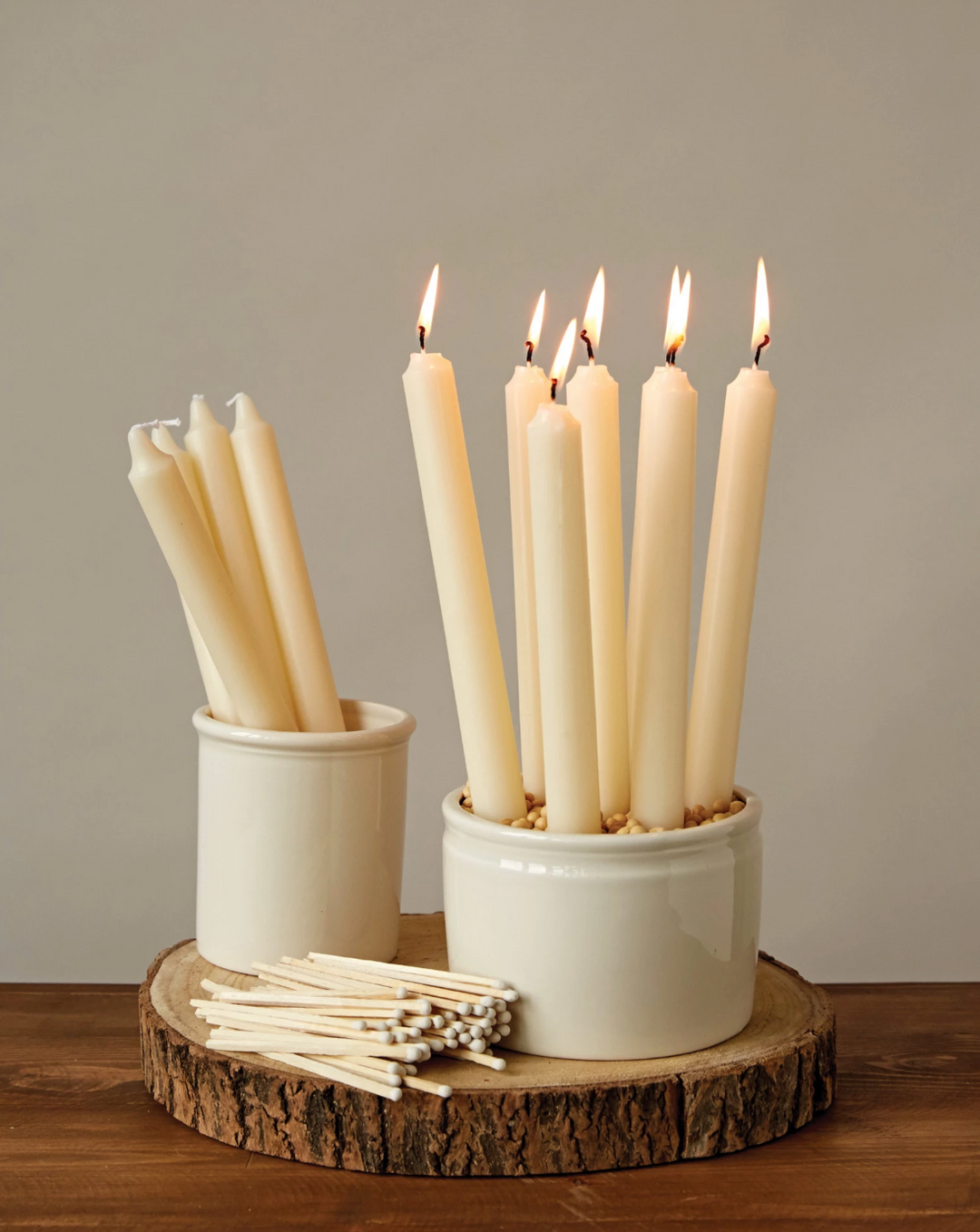 Unscented Tapers- 2 sizes- Sold Individually - Pine & Moss