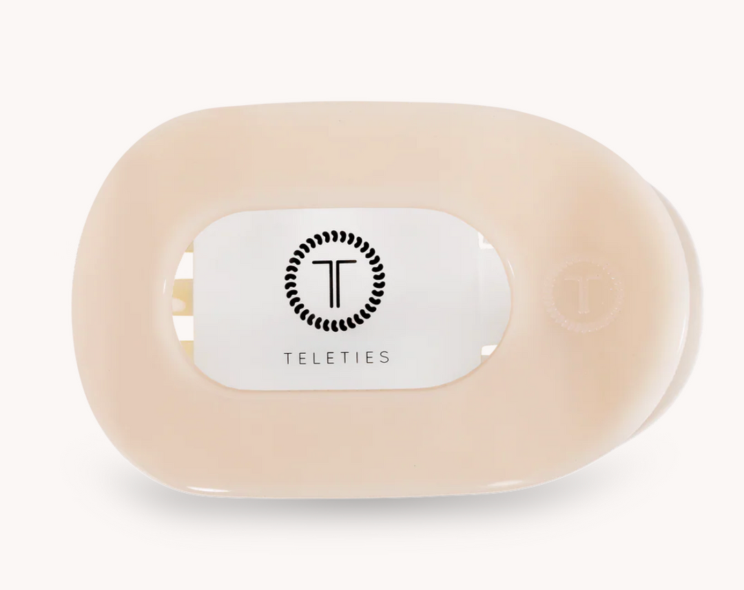 Almond Beige Small Flat Round - Pine & Moss