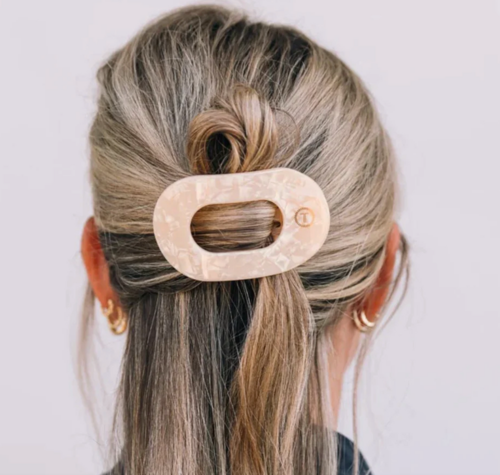 Soft Surf Small Flat Round Clip - Pine & Moss