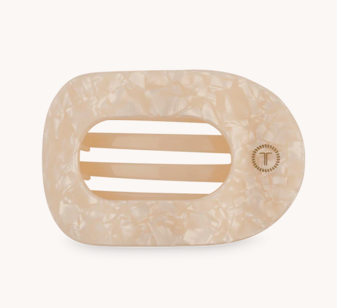 Soft Surf Large Flat Round Clip - Pine & Moss