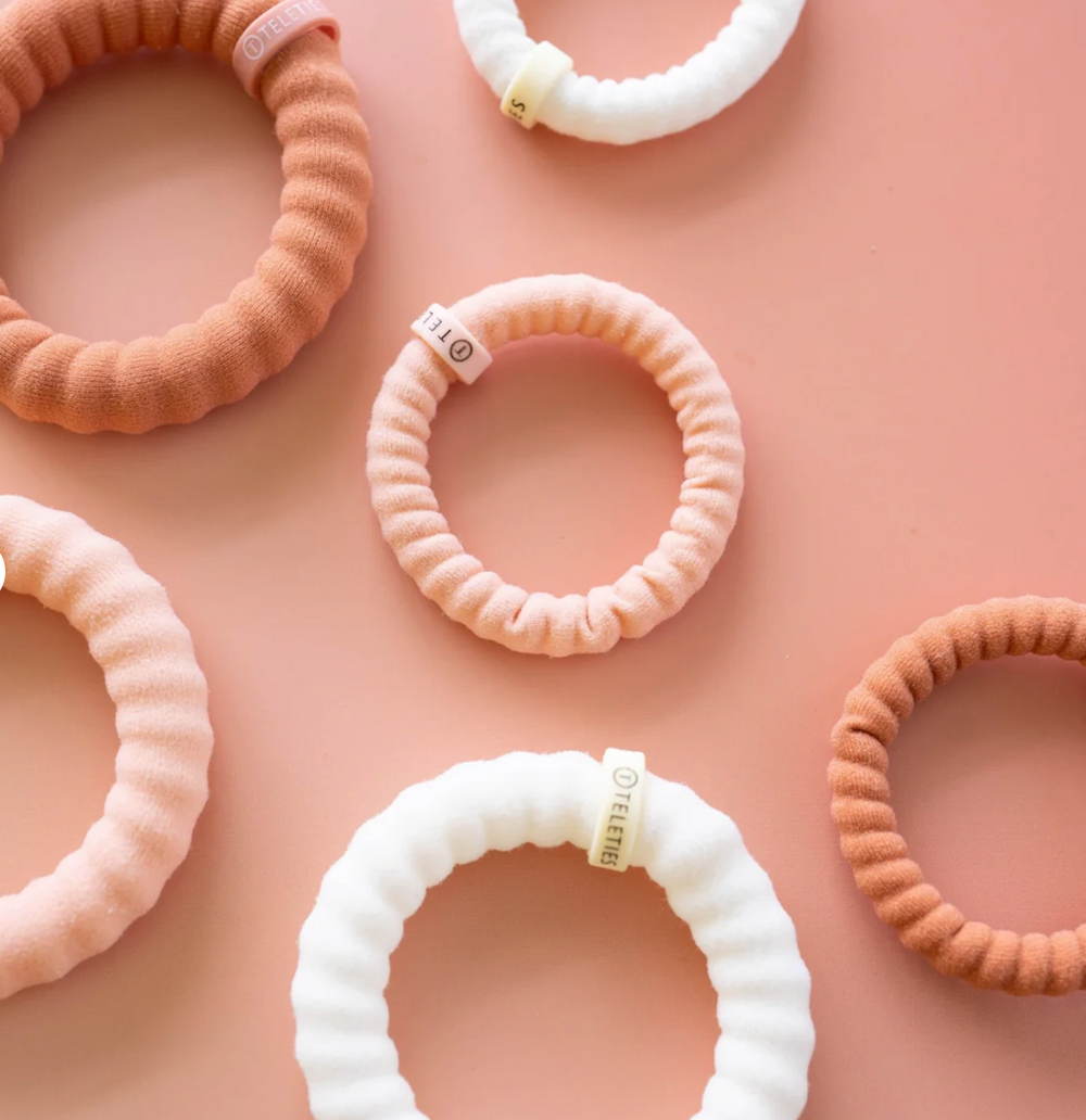 For The Love of Nudes Small Nylon Hairties - Pine & Moss