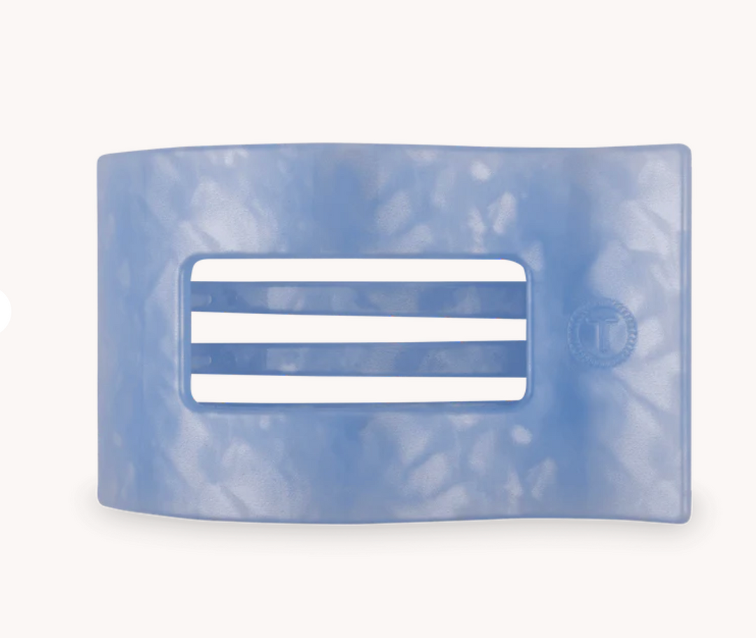 Large Flat Clip- Blue Lagoon- Two Sizes - Pine & Moss