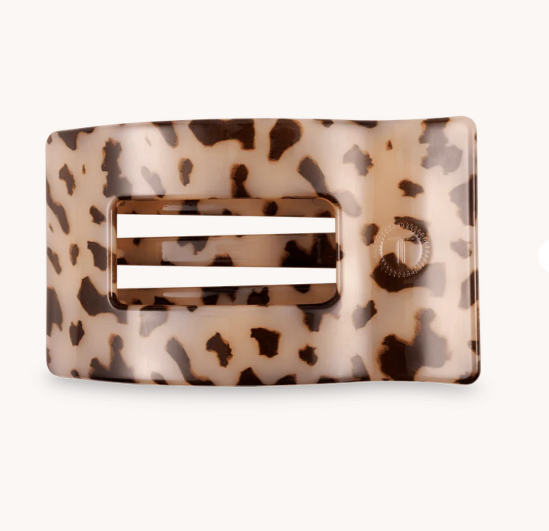 Blonde Tortoise Flat Rectangle Hair Clip- Three Sizes - Pine & Moss