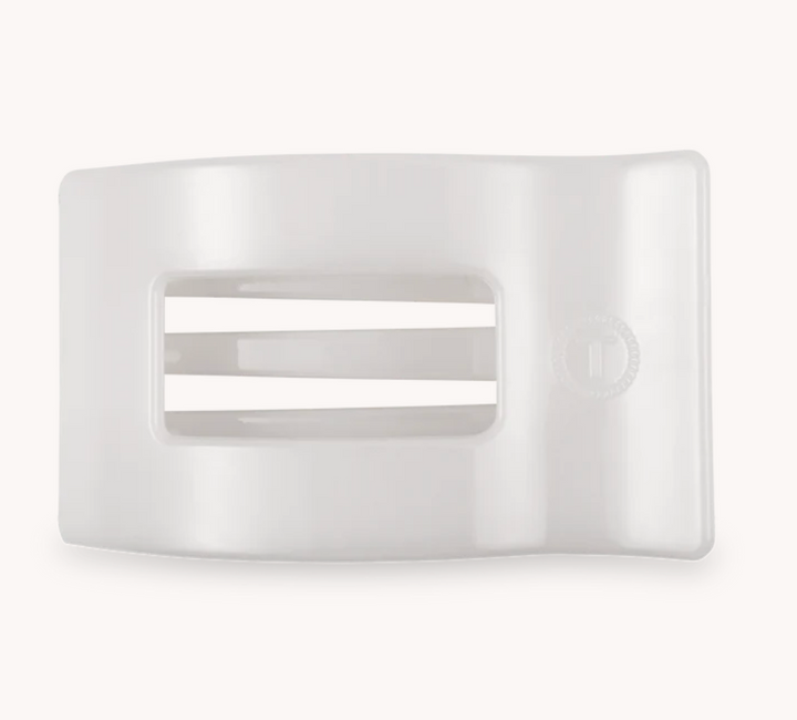 Coconut White Small Flat Clip - Pine & Moss