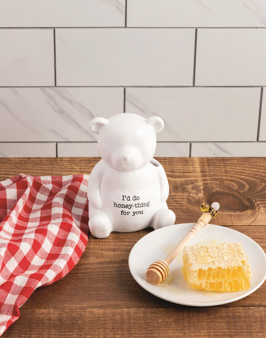 Bear Honey Jar - Pine & Moss