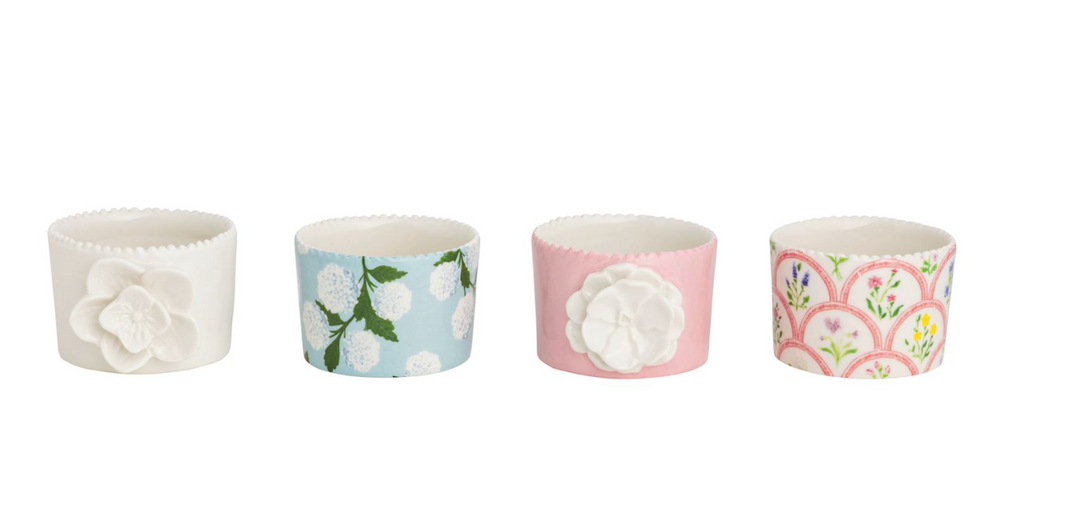 Floral Tidbit Dishes- 4 Styles to Choose From - Pine & Moss