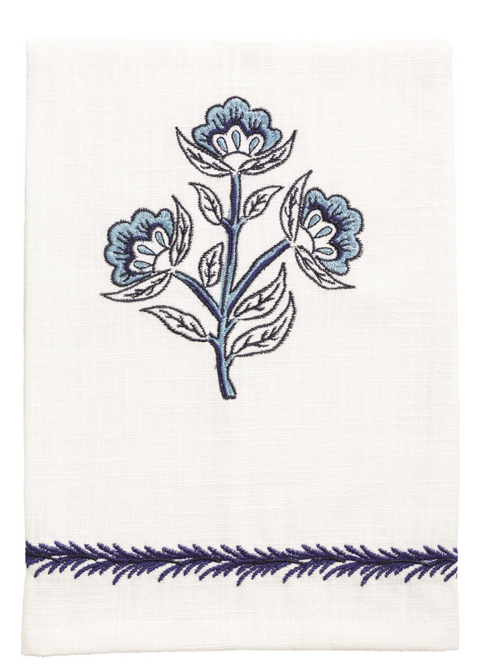 Floral Embroidered Hand Towel- 4 Styles to Choose From - Pine & Moss