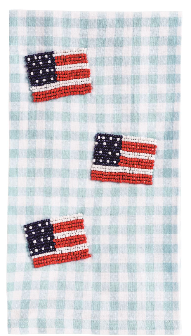 Beaded Americana Towels- 3 Styles to Choose From - Pine & Moss