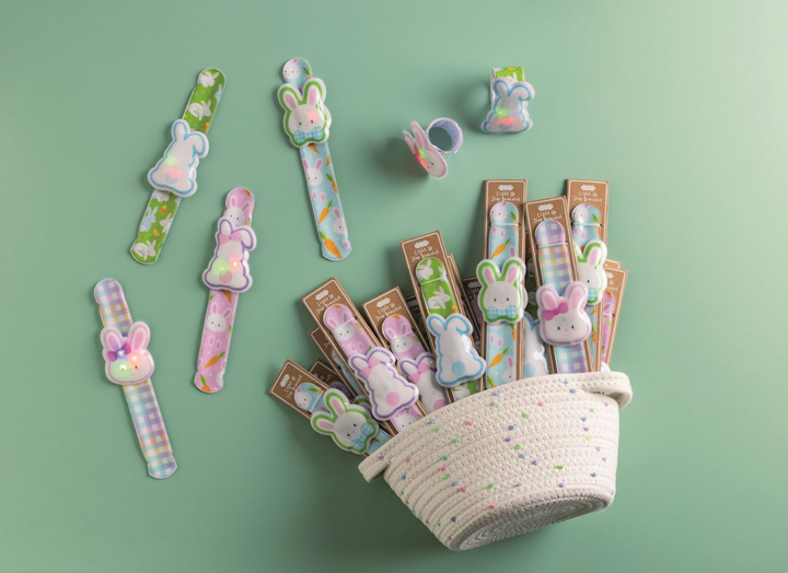 Easter Light-Up Slap Bracelets - Pine & Moss