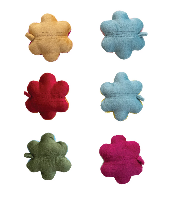 Glass Beaded Fabric Flower Tape Measure- 6 Colors to Choose - Pine & Moss