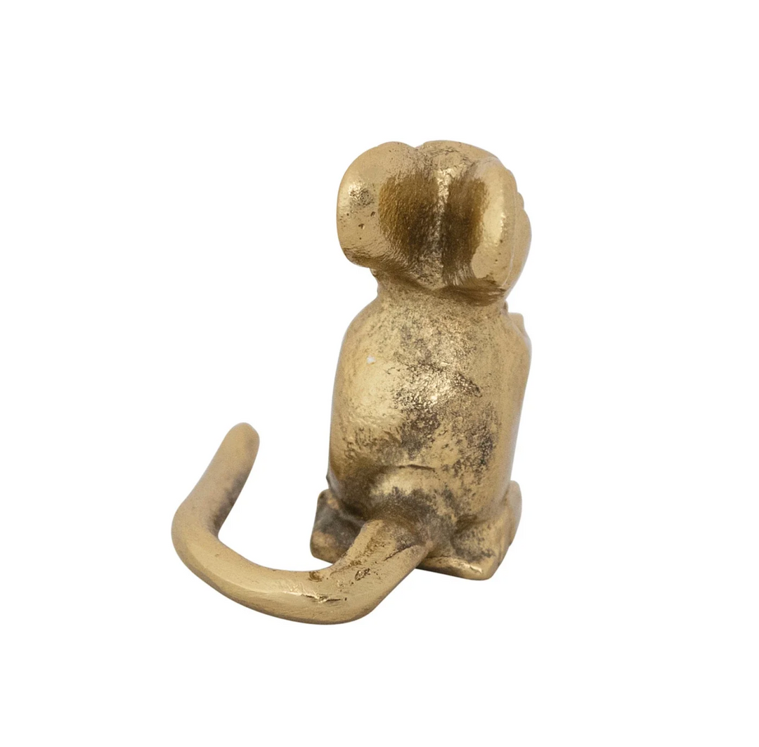 Cast Aluminum Mouse - Pine & Moss