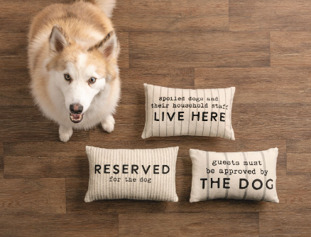 Pet Striped Pillows- Three Styles - Pine &amp; Moss