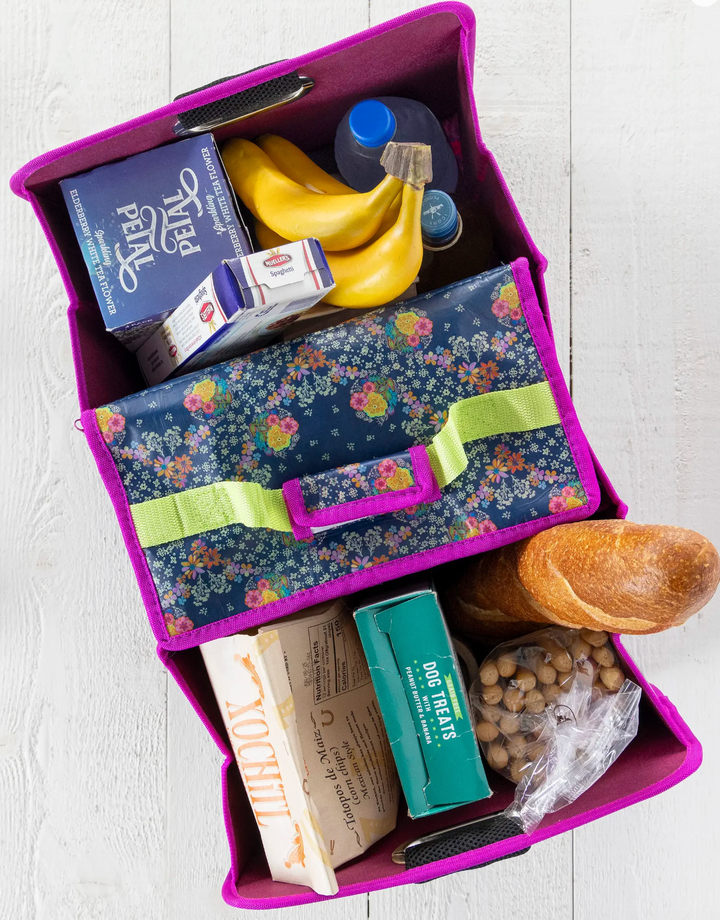 Car Trunk Organizer: Tropic Bandana Navy - Pine &amp; Moss