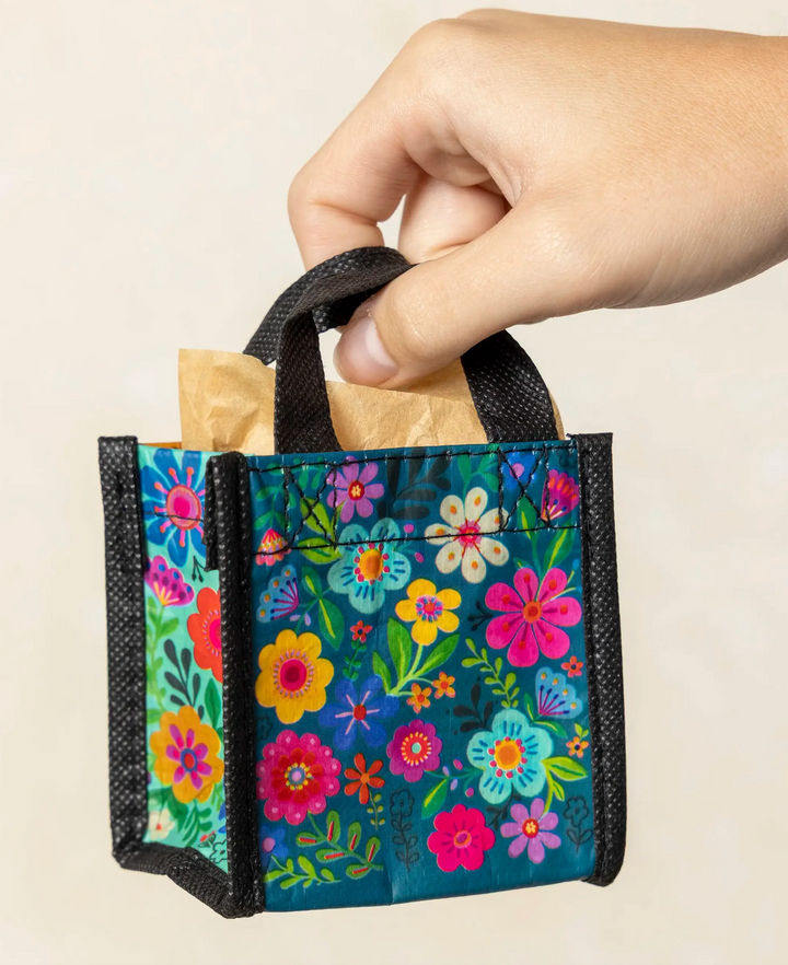 Mini Happy Bag- Rainbow Folk Flower - Pine &amp; Moss