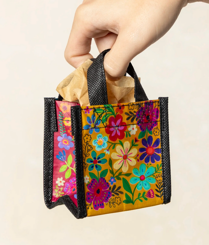 Mini Happy Bag- Rainbow Folk Flower - Pine &amp; Moss