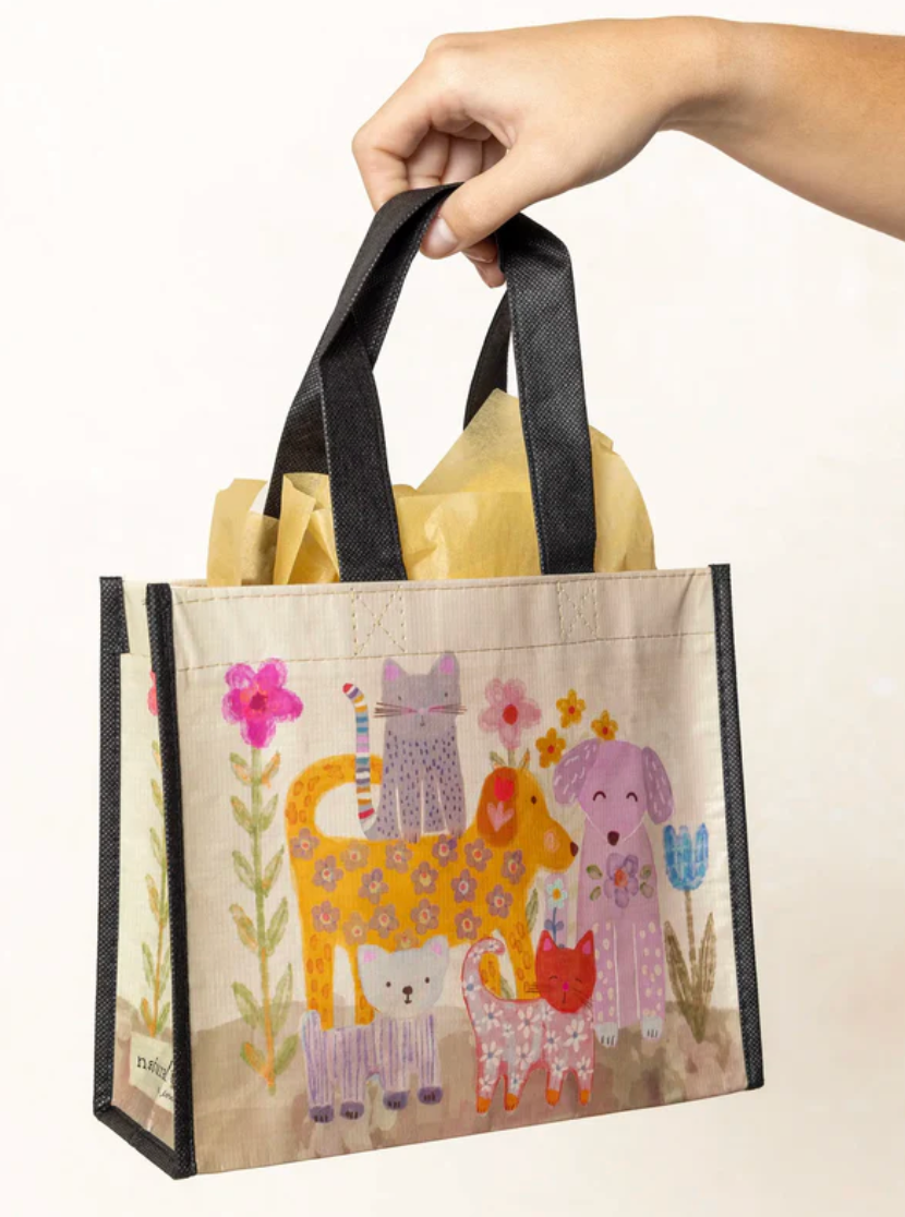 Medium Happy Bag- Pets - Pine &amp; Moss