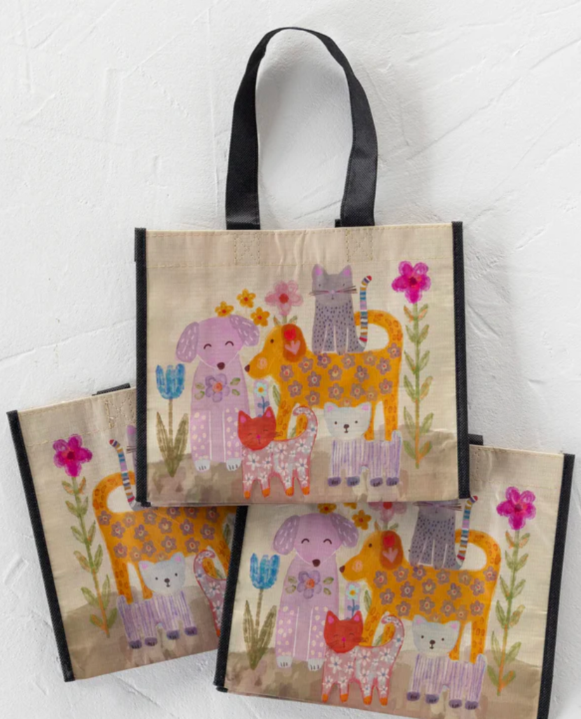 Medium Happy Bag- Pets - Pine & Moss