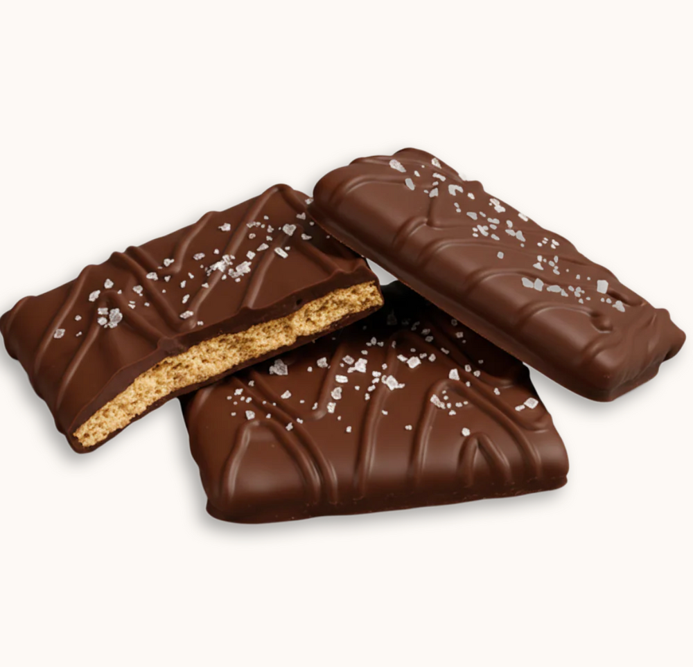 Puyallup Chocolate Covered Grahams: Sea Salt Dark Chocolate - Pine & Moss