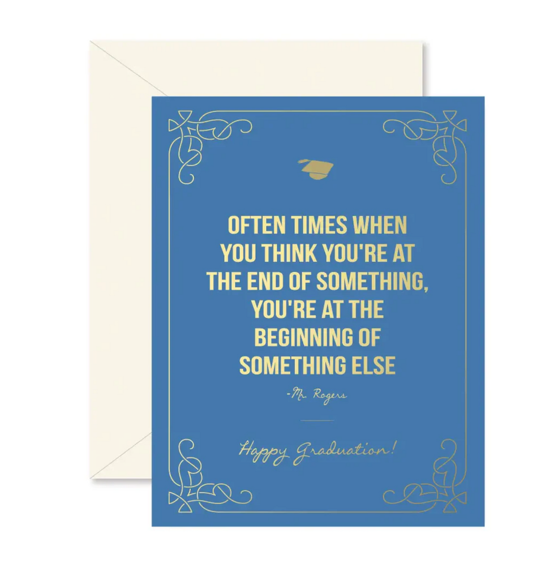 Mr. Rogers Graduation Greeting Card- Graduation - Pine & Moss