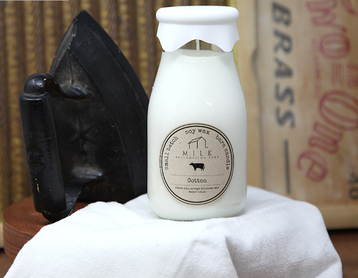 Milk Reclamation Barn Candle- Cotton 13 oz.