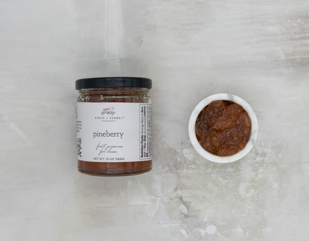 Finch +Fennel Pineberry Fruit Preserves For Cheese