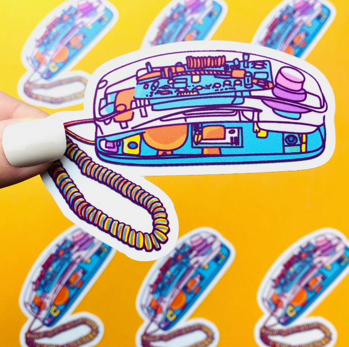 90s Sticker -Clear Phone Nineties Aesthetic Sticker