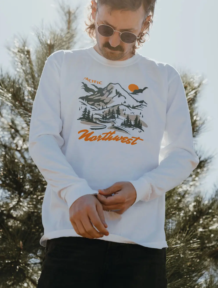 Glacier Peak Long Sleeve T-Shirt- Large