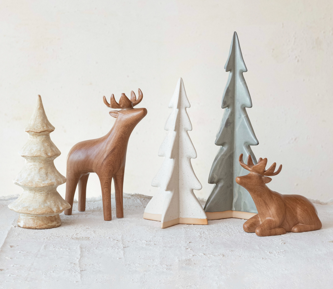 Stoneware Tree with Reactive Glaze- Two Styles