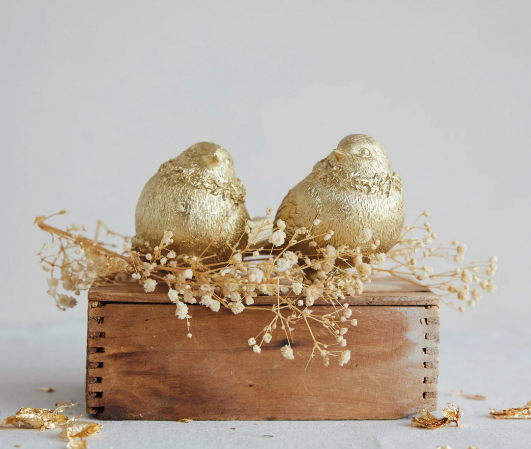 Gold Resin Bird