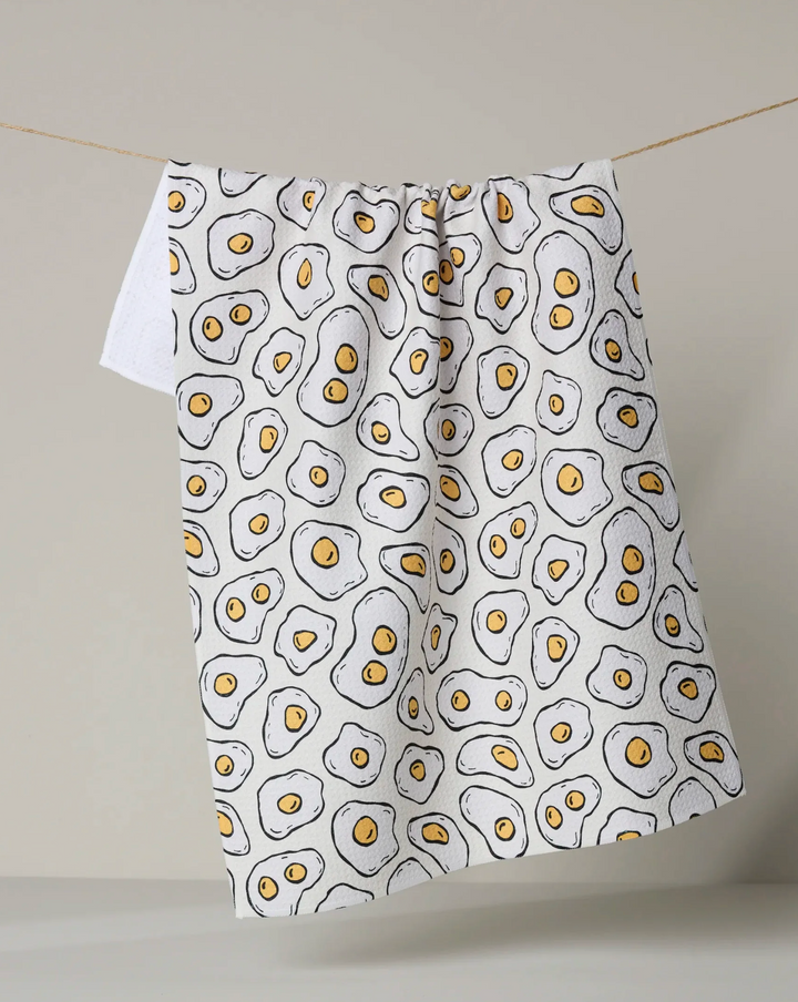 Geometry Sunny Side Eggs Tea Towel