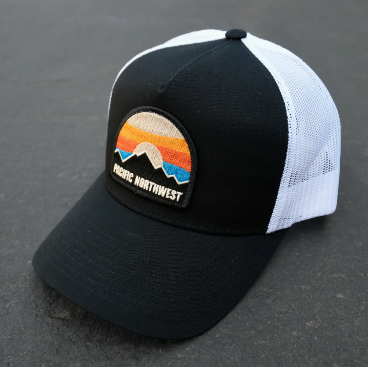 Bright Sky Curved Bill Trucker Patch Hat